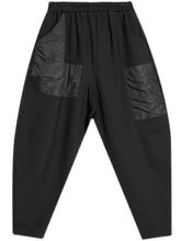 Original Asymmetric Split-Joint Patch Pocket Harem Pants